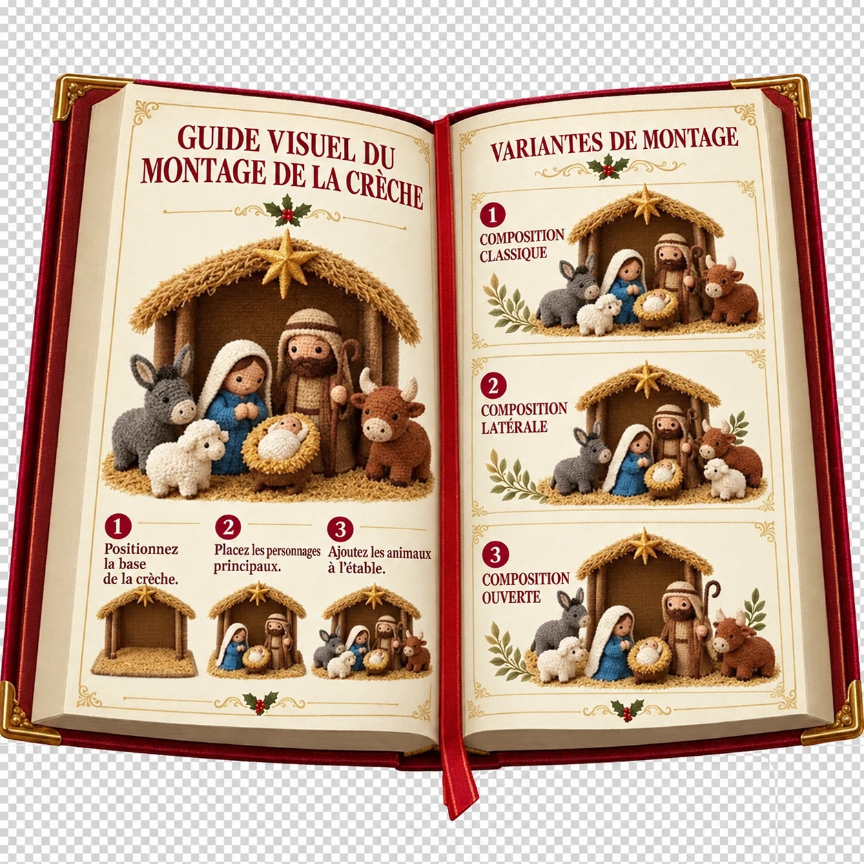 Guide visuel de montage de la scène