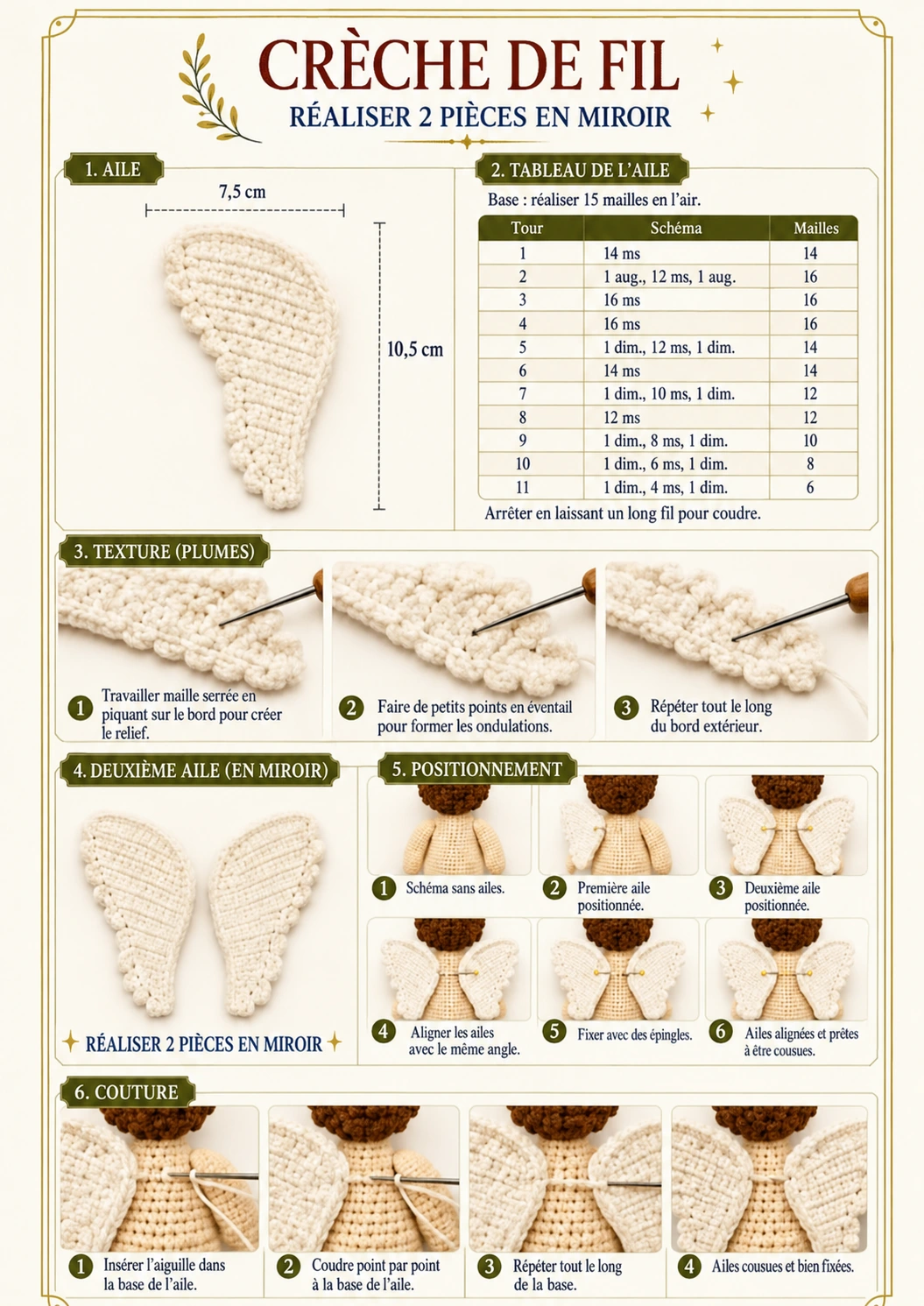 Tutoriel étape par étape sur les ailes d'ange
